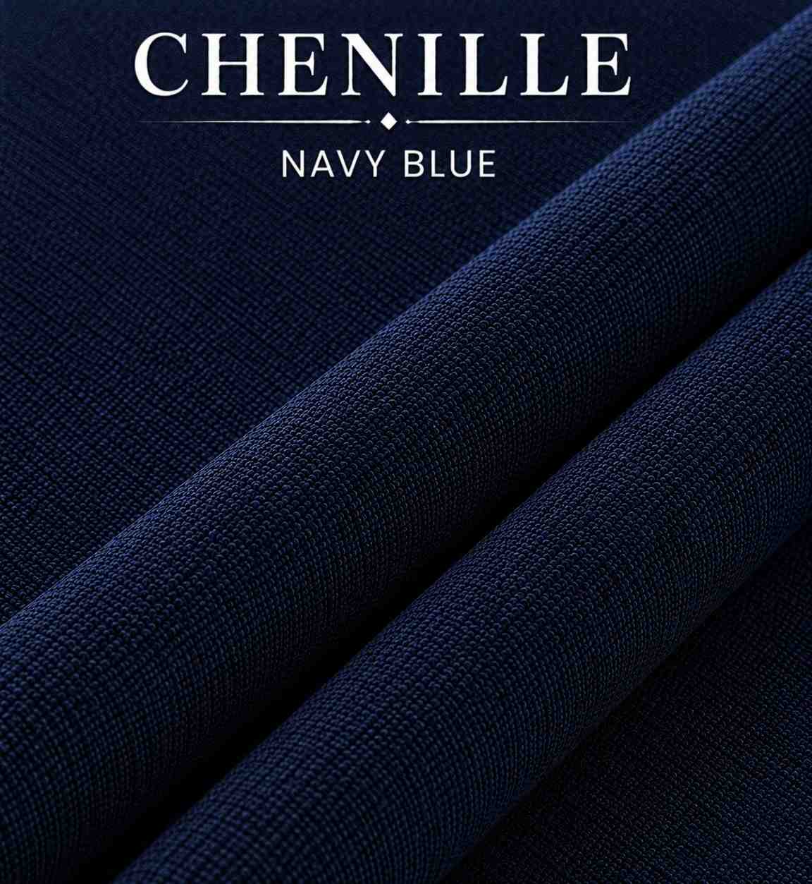Chenile Navy Blue Color