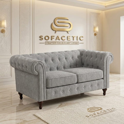 Olympia Chesterfield Jumbo Cord Sofa Set
