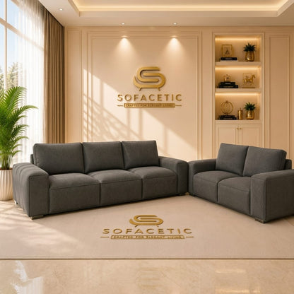 Salon Naples Fabric Sofa