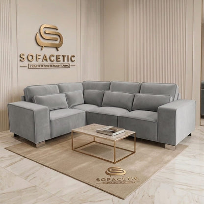 Salon Plush Velvet Sofa