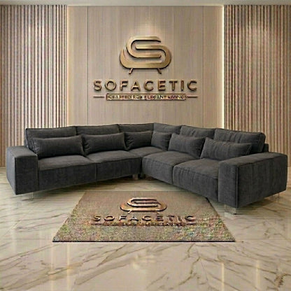 Salon Chenille Fabric  Sofa