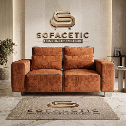 Salon Plush Velvet Sofa
