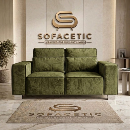 Salon Plush Velvet Sofa