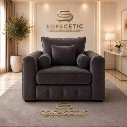 Lilly Naples Fabric Luxury Sofa Set