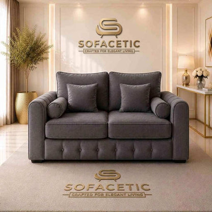 Lilly Naples Fabric Luxury Sofa Set