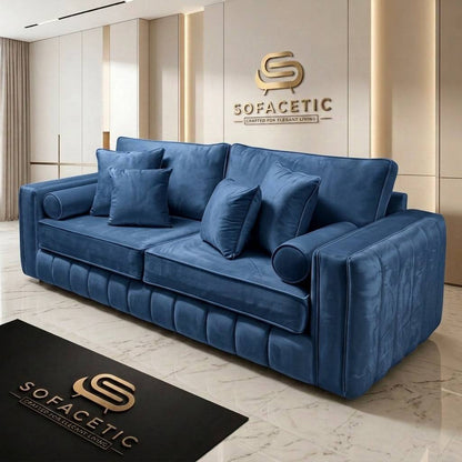 Lilly Plush Velvet Fabric Luxury Sofa Set